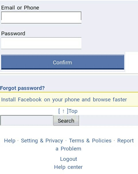 Facebook security login page2